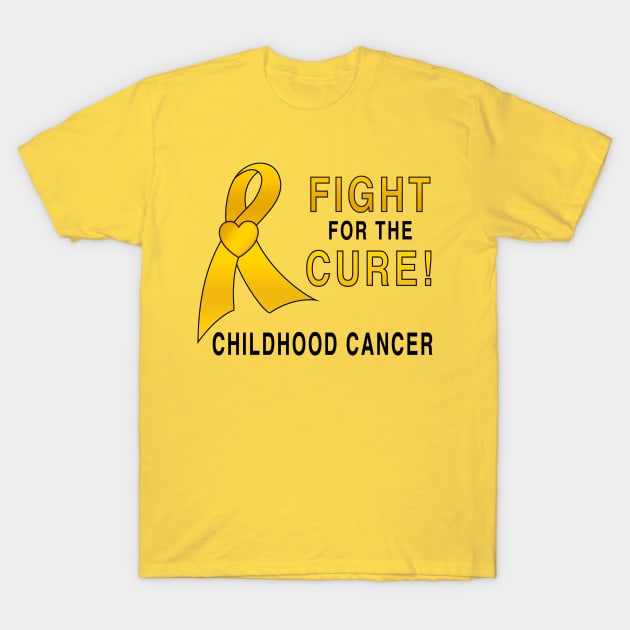 Childhood Cancer: Fight For A Cure! T-Shirt by PenguinCornerStore